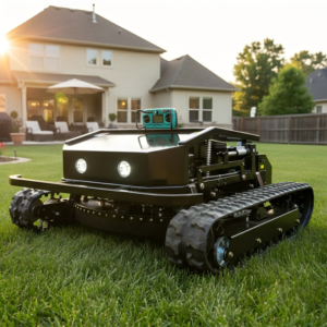 Heavy-Duty Tank Crawler Mower with Rear Axle Design